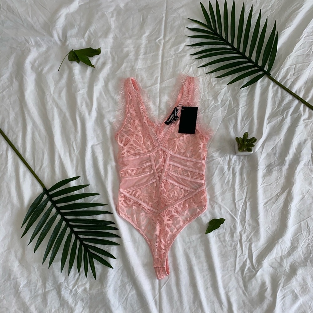 Baby Pink Thong Bodysuit